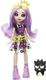 バービー バービー人形 Mattel Sanrio Badtz-Maru Figure & Jazzlyn Doll (~10-in) Wearing Fashions and Accessories, Long Purple Hair and Trendy Outfit, Great Gift for Kids Ages 3Y+バービー バービー人形