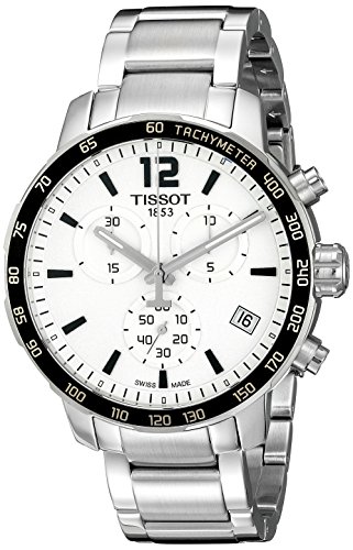腕時計 ティソ メンズ T0954171103700 【送料無料】Tissot Men's T0954171103700 Quickster Analog Display Swiss Quartz Silver Watch腕時計 ティソ メンズ T0954171103700