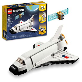 レゴ LEGO Creator 3 in 1 Space Shuttle Building Toy for Kids, Creative Gift Idea for Boys and Girls Ages 6 and Up, Build and Rebuild This Space Shuttle Toy into an Astronaut Figure or a Spaceship, 31134レゴ
