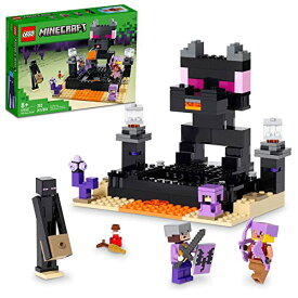 レゴ LEGO Minecraft The End Arena 21242, Player-vs-Player Battle Playset with Lava, Ender Dragon and Enderman Figures, Action Toys for Kids 8 Plus Years Oldレゴ