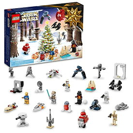 レゴ LEGO Star Wars 2022 Advent Calendar 75340 Building Toy Set for Kids, Boys and Girls, Ages 6+, 8 Characters and 16 Mini Builds (329 Pieces)レゴ