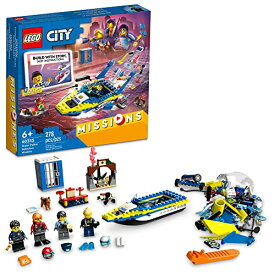 レゴ LEGO City Water Police Detective Missions 60355 Interactive Digital Building Toy Set for Kids, Boys, and Girls Ages 6+ (278 Pieces)レゴ