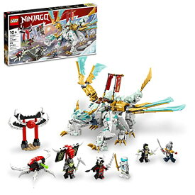 レゴ LEGO NINJAGO Zane’s Ice Dragon Creature 71786, 2in1 Dragon Toy to Action Figure Warrior, Model Building Kit, Construction Set for Kids with 5 Minifiguresレゴ