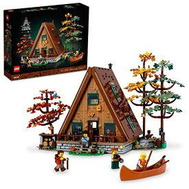 レゴ LEGO Ideas A-Frame Cabin 21338 Collectible Display Set, Buildable Model Kit for Adults, Gift for Nature and Architecture Lovers, Includes 4 Customizable Minifigures and 11 Animal Figuresレゴ