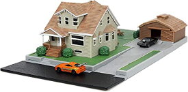 ジャダトイズ ミニカー ダイキャスト アメリカ Jada Toys Fast & Furious Nano Hollywood Rides Dom Toretto's House Display Diorama with Two 1.65" Die-cast Cars, Toys for Kids and Adults (33668)ジャダトイズ ミニカー ダイキャスト アメリカ