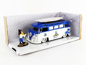 ジャダトイズ ミニカー ダイキャスト アメリカ Jada Toys Disney Mickey and Friends 1:24 Volkswagen T1 Bus Die-cast Car w/ 2.75" Mickey Mouse Figure, Toys for Kids and Adultsジャダトイズ ミニカー ダイキャスト アメリカ