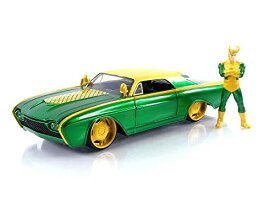 ジャダトイズ ミニカー ダイキャスト アメリカ Jada Toys Marvel 1:24 1963 Ford Thunderbird Die-cast Car & 2.75'' Loki Figure, Toys for Kids and Adultsジャダトイズ ミニカー ダイキャスト アメリカ