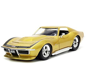 ジャダトイズ ミニカー ダイキャスト アメリカ Jada Toys Big Time Muscle 1:24 1969 Chevy Corvette Stingray ZL-1 Die-cast Car Gold, Toys for Kids and Adultsジャダトイズ ミニカー ダイキャスト アメリカ