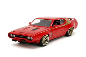 ジャダトイズ ミニカー ダイキャスト アメリカ Big Time Muscle 1:24 1972 Plymouth GTX Die-Cast Car, Toys for Kids and Adults(Red)ジャダトイズ ミニカー ダイキャスト アメリカ