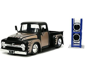 ジャダトイズ ミニカー ダイキャスト アメリカ Jada Toys Just Trucks 1:24 1956 Ford F-100 Die-cast Car Black/Brown with Tire Rack, Toys for Kids and Adultsジャダトイズ ミニカー ダイキャスト アメリカ