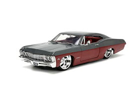 ジャダトイズ ミニカー ダイキャスト アメリカ Jada Toys Big Time Muscle 1:24 1967 Chevy Impala SS Gray/Burgundy Die-cast Car, Toys for Kids and Adultsジャダトイズ ミニカー ダイキャスト アメリカ