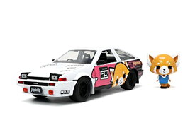 ジャダトイズ ミニカー ダイキャスト アメリカ Jada Toys Sanrio 1:24 1986 Toyota Trueno (AE86) Die-cast Car & Aggretsuko Figure, Toys for Kids and Adults (33725)ジャダトイズ ミニカー ダイキャスト アメリカ