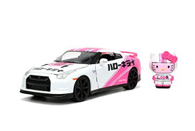 ジャダトイズ ミニカー ダイキャスト アメリカ Jada Toys Toyko Speed 1:24 2009 Nissan GT-R R35 Die-cast Car & Hello Kitty Racing Figure, Toys for Kids and Adultsジャダトイズ ミニカー ダイキャスト アメリカ