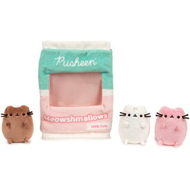 ガンド GUND ぬいぐるみ リアル お世話 GUND Pusheen Meowshmallows Bag of Treats with Removable Mini Plush, Stuffed Animals for Ages 8 and Up, Pink/Green, 7.5”ガンド GUND ぬいぐるみ リアル お世話