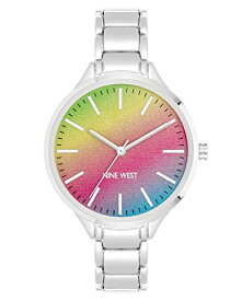 腕時計 ナインウェスト レディース Nine West Women's Bracelet Watch,Silver/Rainbow (NW/2853RBSV)腕時計 ナインウェスト レディース