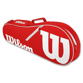 テニス バッグ ラケットバッグ バックパック WILSON Advantage II Tennis Bag - Red/Whiteテニス バッグ ラケットバッグ バックパック