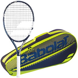 テニス ラケット 輸入 アメリカ バボラ Babolat Evo Drive 115 Wimbledon Strung Tennis Racquet (4" Grip) Bundled with a Yellow RH3 Club Essential Tennis Bagテニス ラケット 輸入 アメリカ バボラ