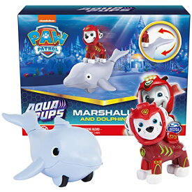 パウパトロール アメリカ直輸入 おもちゃ Paw Patrol, Aqua Pups Marshall and Dolphin Action Figures Set, Kids Toys for Ages 3 and upパウパトロール アメリカ直輸入 おもちゃ