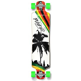 ロングスケートボード スケボー 海外モデル 直輸入 Punked Palm City Rasta Longboard Complete Skateboard - Available in All Shapes (Lowrider)ロングスケートボード スケボー 海外モデル 直輸入