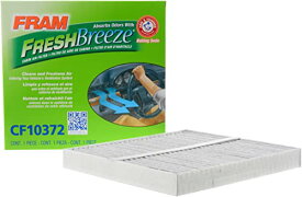 自動車パーツ 海外社外品 修理部品 FRAM Fresh Breeze Cabin Air Filter Replacement for Car Passenger Compartment w/ Arm and Hammer Baking Soda, Easy Install, CF10372 for Mazda Vehicles , white自動車パーツ 海外社外品 修理部品