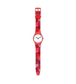 腕時計 スウォッチ レディース Swatch Womens Analogue Quartz Watch with Silicone Strap GR182, Red, Strap腕時計 スウォッチ レディース