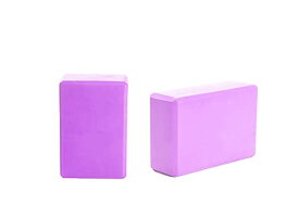 ヨガブロック フィットネス Mind Reader Yoga Block (Set of 2) High Density EVA Foam Blocks Non-Slip Surface for Yoga, Pilates, Meditation, Supports Deepen Poses, Improve Strength and Aid Balance and Flexibility, Purpleヨガブロック フィットネス