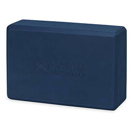 ヨガブロック フィットネス Gaiam Essentials Yoga Brick | Sold as Single Block | EVA Foam Block Accessories for Yoga, Meditation, Pilates, Stretching (Navy)ヨガブロック フィットネス
