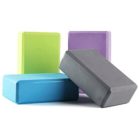 ヨガブロック フィットネス 4 Pcs Yoga Blocks High Density EVA Yoga Brick Foam Blocks to Improve Strength, Flexibility and Balance, Non-Slip Surface for Yoga Pilates Meditationヨガブロック フィットネス