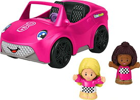 バービー バービー人形 Little People Barbie Toddler Toy Car Convertible with Music Sounds & 2 Figures for Pretend Play Ages 18+ Monthsバービー バービー人形