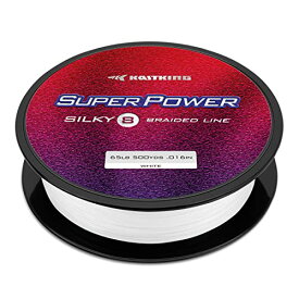 リール キャストキング 釣り道具 フィッシング 海外直輸入 KastKing Superpower Silky8 Braided Fishing Line, White, 8 Strand, 50LB, 500Ydsリール キャストキング 釣り道具 フィッシング 海外直輸入