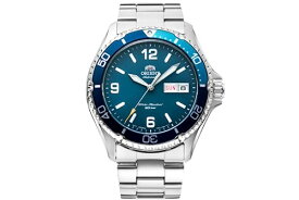 腕時計 オリエント メンズ Orient "Mako-3" Japanese Automatic/Hand-Winding 200m Diver Style Watch, Matte Blue, RA-AA0818L19B腕時計 オリエント メンズ