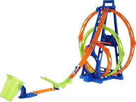 ホットウィール マテル ミニカー ホットウイール Hot Wheels Toy Car Track Set Triple Loop Kit, 3 Loops & Connects to Other Sets, Includes 1:64 Scale Carホットウィール マテル ミニカー ホットウイール