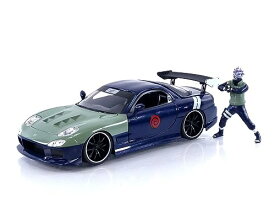 ジャダトイズ ミニカー ダイキャスト アメリカ Jada Toys Naruto 1:24 1995 Mazda RX-7 Die-Cast Car & 2.75" Kakashi Hatake Figure, Blue,Greenジャダトイズ ミニカー ダイキャスト アメリカ