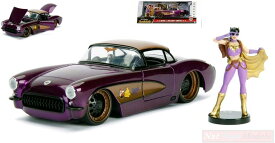 ジャダトイズ ミニカー ダイキャスト アメリカ Scale Model Compatible with Batgirl W/1957 Chevy Corvette Violet/Bronze 1:24 JADA Toys JADA30457ジャダトイズ ミニカー ダイキャスト アメリカ