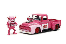ジャダトイズ ミニカー ダイキャスト アメリカ Franken Berry 1:24 1956 Ford F-100 Die-Cast Car & 2.75" Franken Berry Figure, Toys for Kids and Adults,Pinkジャダトイズ ミニカー ダイキャスト アメリカ