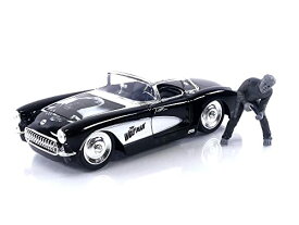ジャダトイズ ミニカー ダイキャスト アメリカ Universal Monsters 1:24 1957 Chevy Corvette Die-cast Car & 2.75" Wolfman Figure, Toys for Kids and Adultsジャダトイズ ミニカー ダイキャスト アメリカ