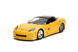 ジャダトイズ ミニカー ダイキャスト アメリカ Big Time Muscle 1:24 2006 Chevy Corvette Z06 Die-Cast Car, Toys for Kids and Adults (Yellow)ジャダトイズ ミニカー ダイキャスト アメリカ