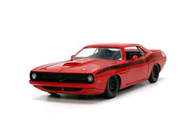 ジャダトイズ ミニカー ダイキャスト アメリカ Jada Toys Big Time Muscle 1:24 1973 Plymouth Barracuda Die-cast Car Red/Black, Toys for Kids and Adultsジャダトイズ ミニカー ダイキャスト アメリカ
