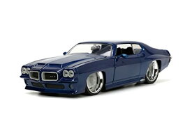 ジャダトイズ ミニカー ダイキャスト アメリカ Big Time Muscle 1:24 1971Pontiac GTO Die-cast Car Dark Blue, Toys for Kids and Adultsジャダトイズ ミニカー ダイキャスト アメリカ