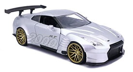 ジャダトイズ ミニカー ダイキャスト アメリカ Jada Toys I Love The 2000’s 1:24 2009 Nissan GT-R (R35) Ben Sopra Die-Cast Car, Toys for Kids and Adults, Silverジャダトイズ ミニカー ダイキャスト アメリカ