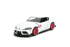ジャダトイズ ミニカー ダイキャスト アメリカ Pink Slips 1:32 W1 2020 GR Toyota Supra Die-Cast Car, Toys for Kids and Adults(White)ジャダトイズ ミニカー ダイキャスト アメリカ