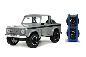 ジャダトイズ ミニカー ダイキャスト アメリカ Jada Toys Just Trucks 1:24 1973 Ford Bronco Die-cast Car Grey, Toys for Kids and Adultsジャダトイズ ミニカー ダイキャスト アメリカ