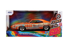 ジャダトイズ ミニカー ダイキャスト アメリカ Jada Toys I Love The 60’s 1:24 1969 Dodge Charger Daytona Die-Cast Car, Toys for Kids and Adults, Orangeジャダトイズ ミニカー ダイキャスト アメリカ