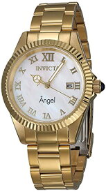 腕時計 インヴィクタ インビクタ レディース Invicta Women's Angel Lady 38mm Stainless Steel Gold White dial (One Size, Multicolored)腕時計 インヴィクタ インビクタ レディース