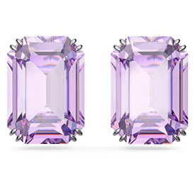 スワロフスキー アメリカ アクセサリー ブランド かわいい Swarovski Millenia Octagon Cut Crystal Stud Earrings, Purple Rhodium Plated Brassスワロフスキー アメリカ アクセサリー ブランド かわいい