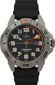 腕時計 タイメックス メンズ Timex Men's Expedition North Ridge 41mm Watch - Black Strap Titanium Case Black Strap腕時計 タイメックス メンズ