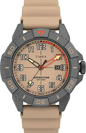 腕時計 タイメックス メンズ Timex Men's Expedition North Ridge 41mm Watch - Sand Color Dial Gun Metal Case Sand Color Strap腕時計 タイメックス メンズ