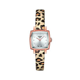 腕時計 ティソ レディース Tissot Womens Lovely 316L Stainless Steel case with Rose Gold PVD Coating Swiss Quartz Watch, Brown,Beige, Synthetic, 9 (T0581093703600)腕時計 ティソ レディース