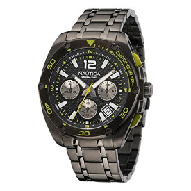 腕時計 ノーティカ メンズ Nautica Men's Tin Can Bay Chrono IP Gunmetal Stainless Steel Bracelet Watch (Model: NAPTCF210)腕時計 ノーティカ メンズ