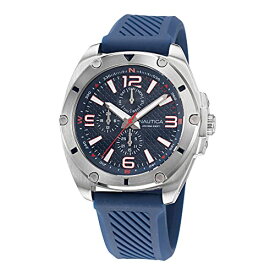 腕時計 ノーティカ メンズ Nautica Men's NAPTCS224 Tin Can Bay Grey/Blue/Blue Silicone Strap Watch腕時計 ノーティカ メンズ